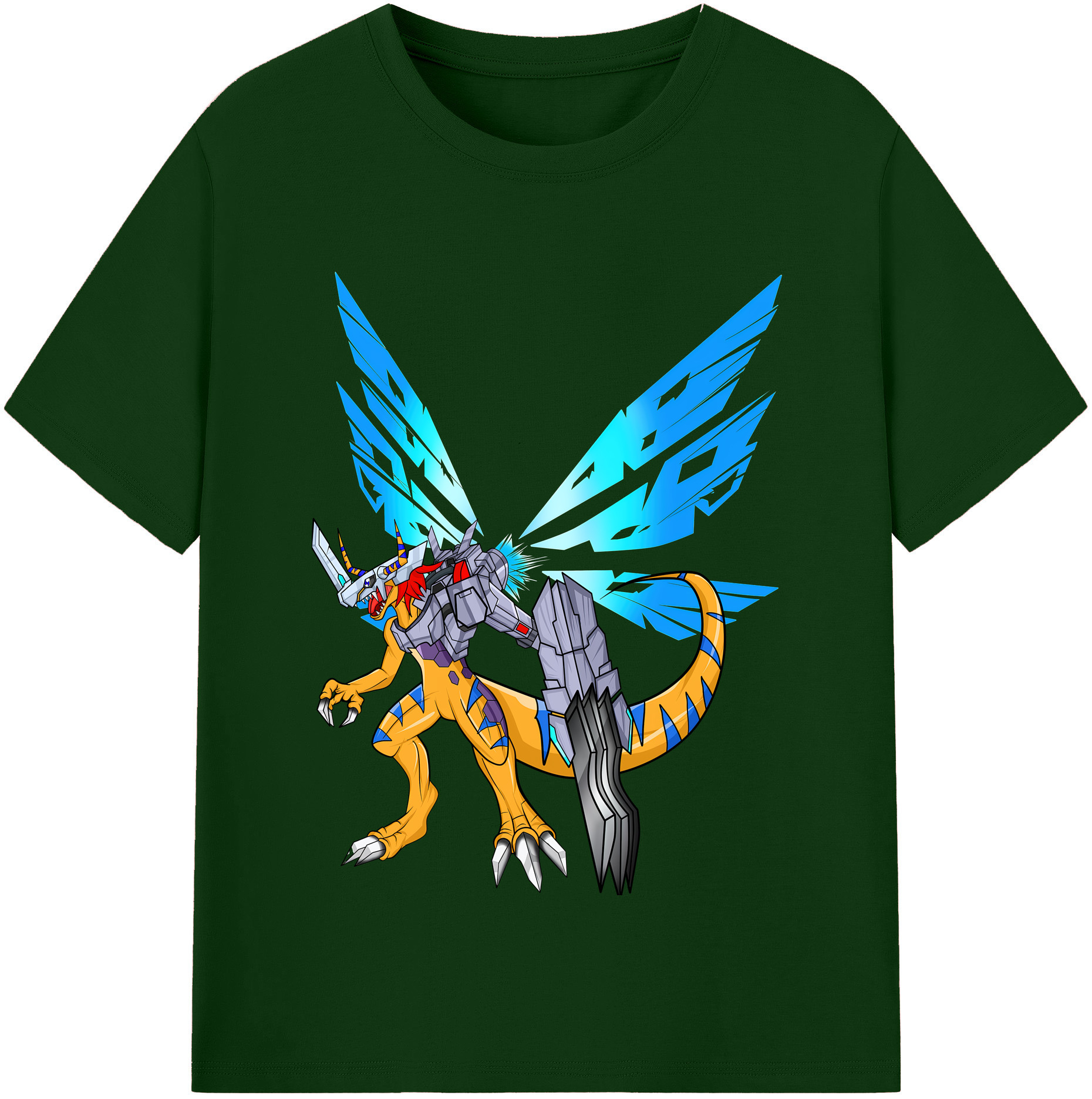 （画像用） Digimon デジタルモンスター/デジモン 綿100％半袖Tシャツ（フロントプリント）